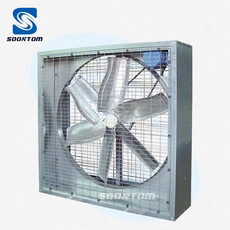 1380X1380X400mm Industrial Axial Exhaust Hammer Fan For Warehouse