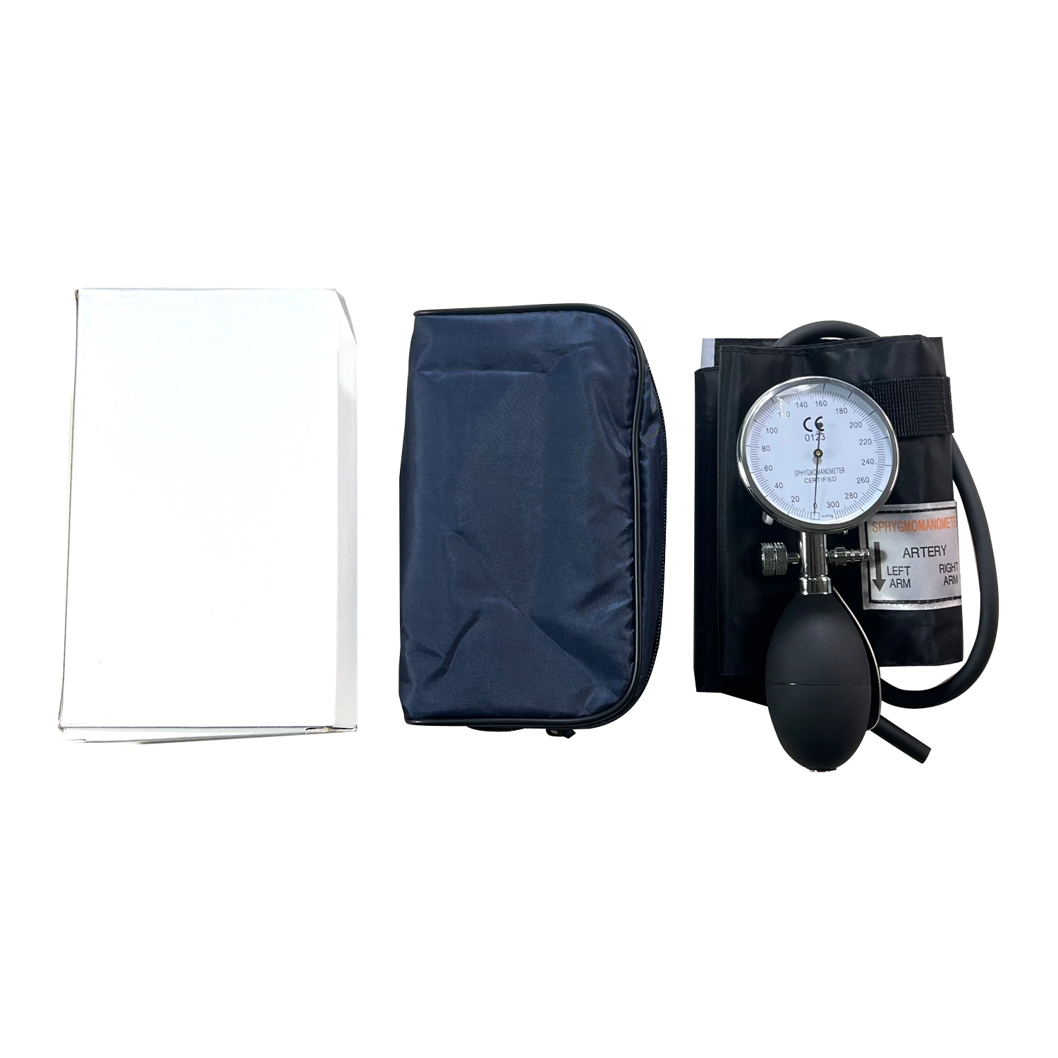 Kt-A11 Professional Blood Pressure Monitor Adult Deluxe Aneroid Palm Type Sphygmomanometer Single Tube Double Tube Sphygmomanometer