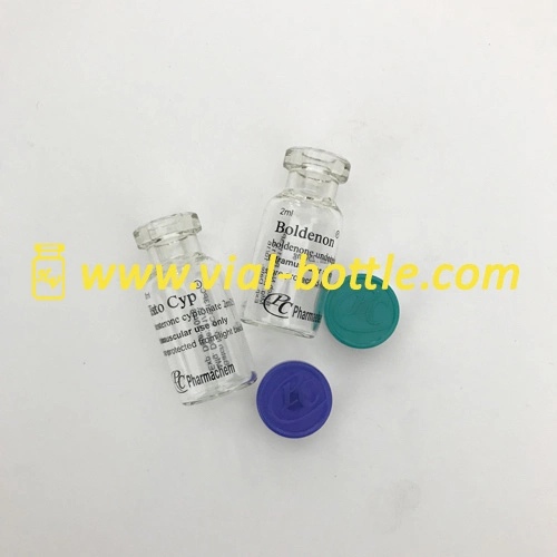 Black Image and Products Name Print on Glass Vial 10ml