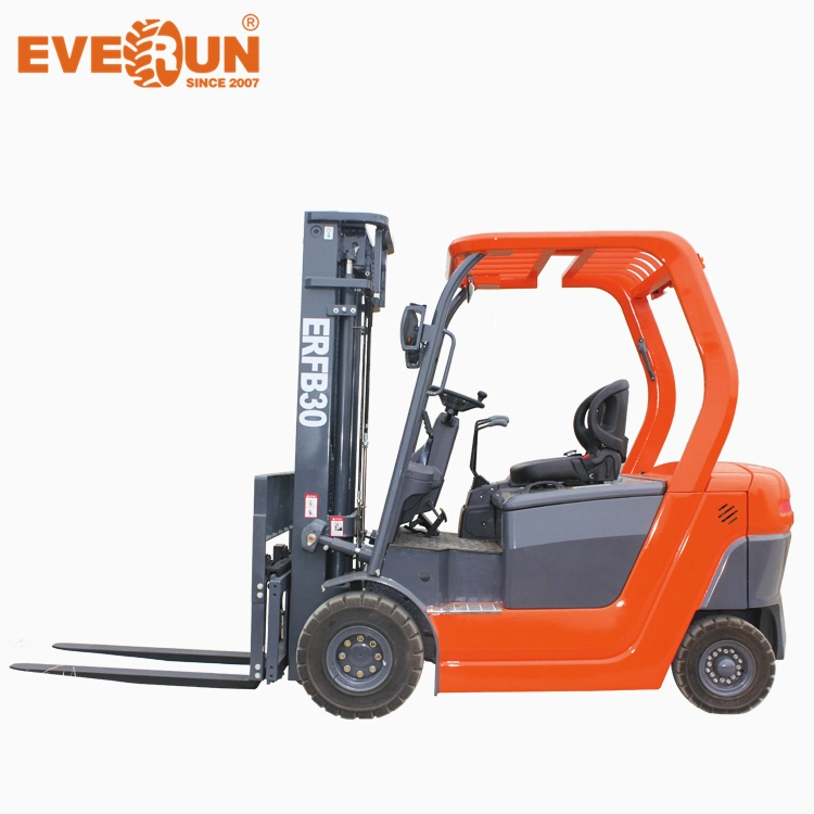 EVERUN ERFB30 3ton CE Certification Electric Forklifts Truck Crane Hydrostatic Forklift with Spare Parts