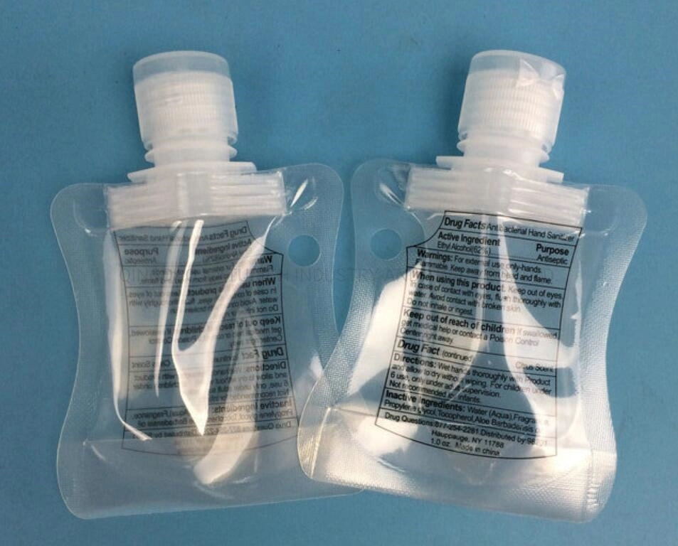 100ml Transparent Hand Sanitizer Stand up Spout Pouch