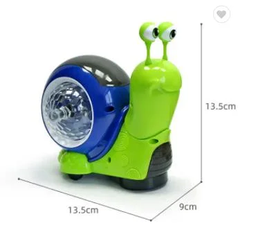 Cute Kids Electric 3D Light Projection Music Shaking Snail Submarine Space Shuttle Toy for Children