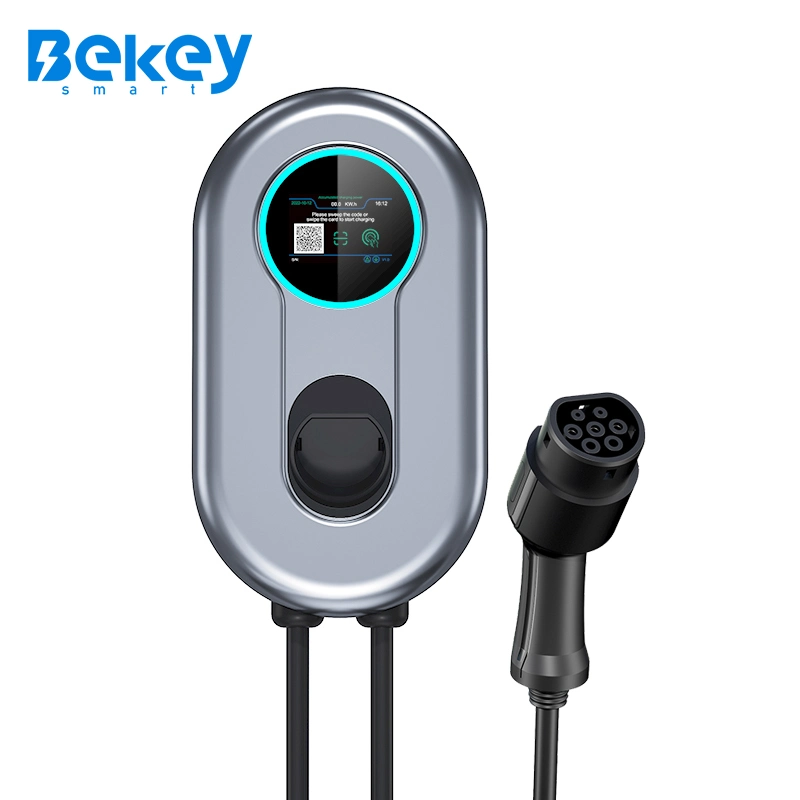 Type 2 Electric Car Charging Station 7kw LED Home EV Charger