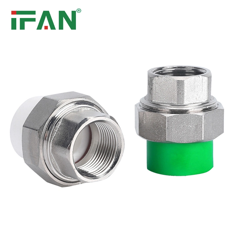 Ifan High Pressure Pn25 20-110mm Plastic Plumbing PPR Water Tube Union Fittings