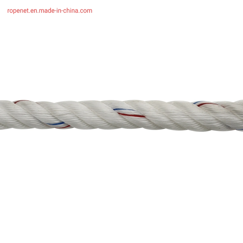 High quality/High cost performance PP Danline 3 Strands Twisted Rope for Mooring
