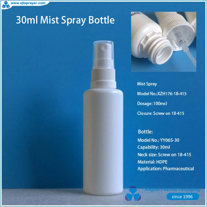 20ml HDPE Tamper Evident Topical Spray Bottle for Pharmaceutical