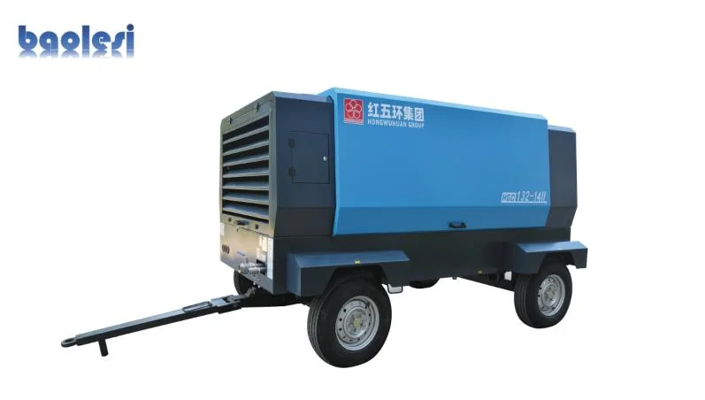 Motor Driven Work in The Field, Portable Screw Air Compressor