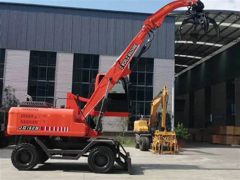 12.5 Ton excavadora cargadora de ruedas de acero con accesorio de escarpa