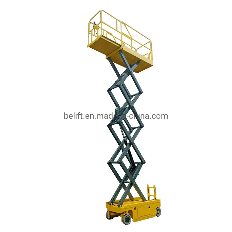 300kg 12m Electric Motor Aerial Construction Work Scissor Lift Platform