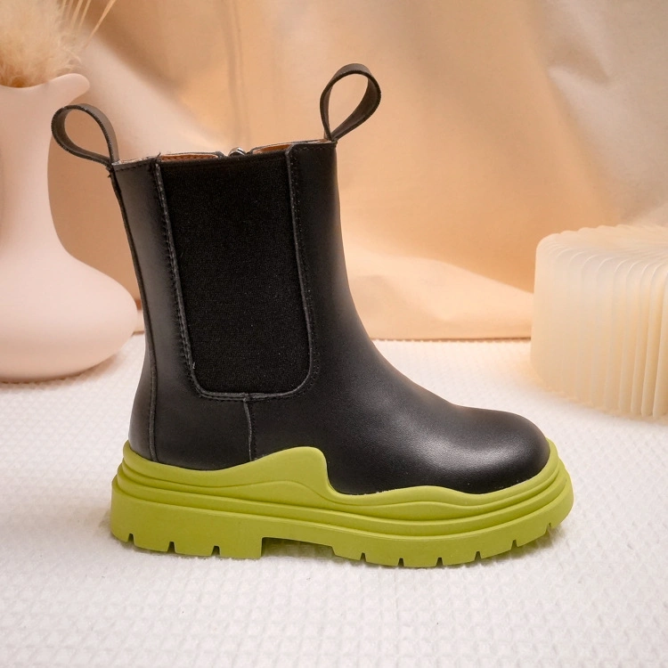 Superstarer Wholesale/Supplier Children Kids Ankle Leather Short Boots for Girls