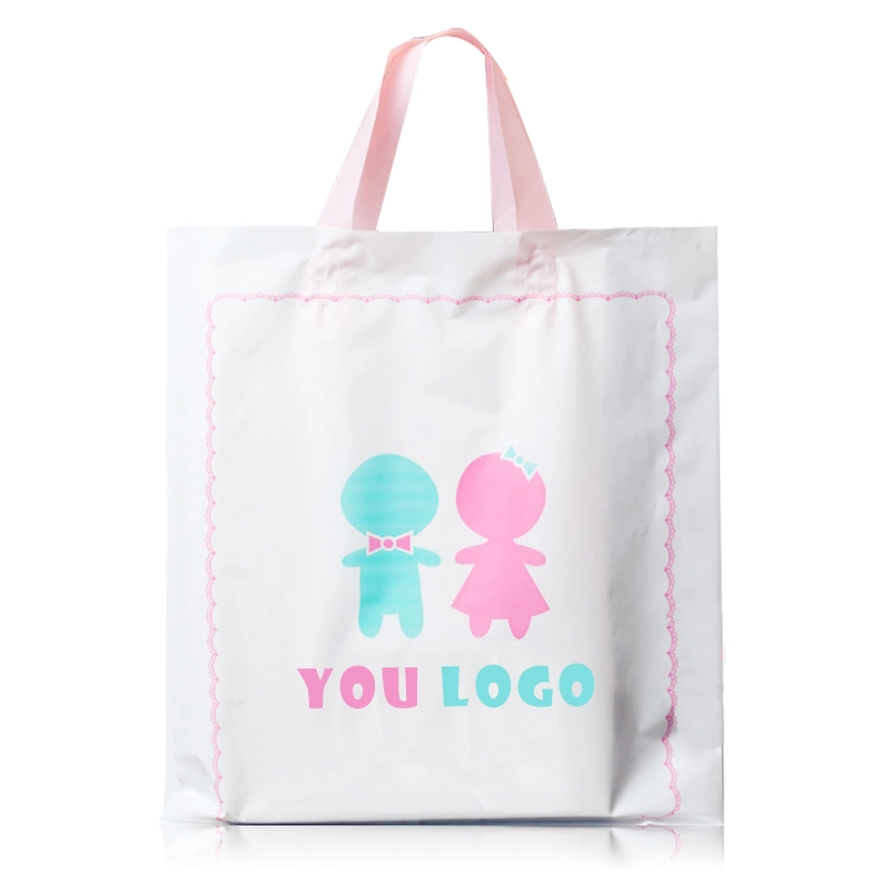 Fashionable Hand-Held Custom Printed Plastic T-Shirt Bag