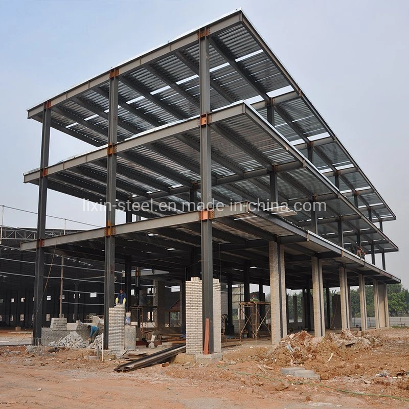 Three Floors Prefabricated Building Steel Structure Prefab House Steel Frame