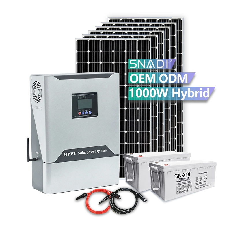 Home Use off Grid 1kw 3kw 5kw 6kw Hybrid Inverter Solar Energy System