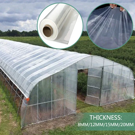 Garden Plastic Multi Span Film Poly Greenhouse with Hydroponic System