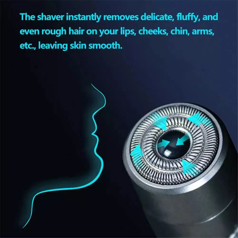 Mini Rotary Shaver for Travel Electric Portable USB Electric Clipper