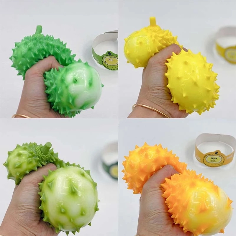 El rebote lento Squishy PU Durian juguete modelado Squeez para amasar el aumento de aliviar el estrés de descompresión blando juguete para niños niños adultos