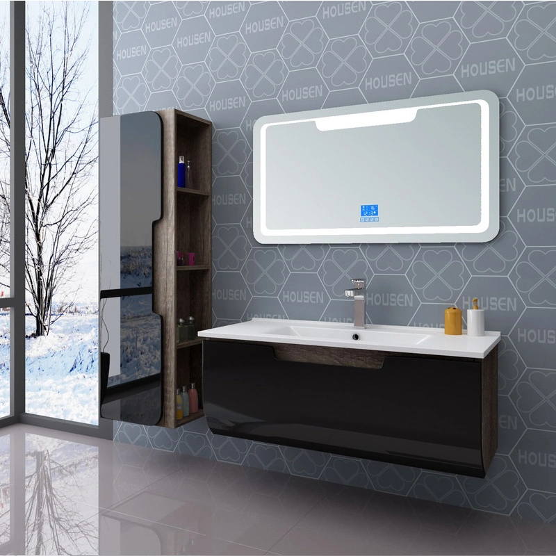 Hot Selling Bathroom Equipments with LED Mirror and Side Cabinet