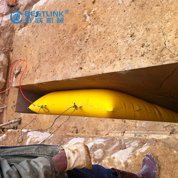 Stone Block Overturning Cushions for Quarrying Granite Marble From Mountain