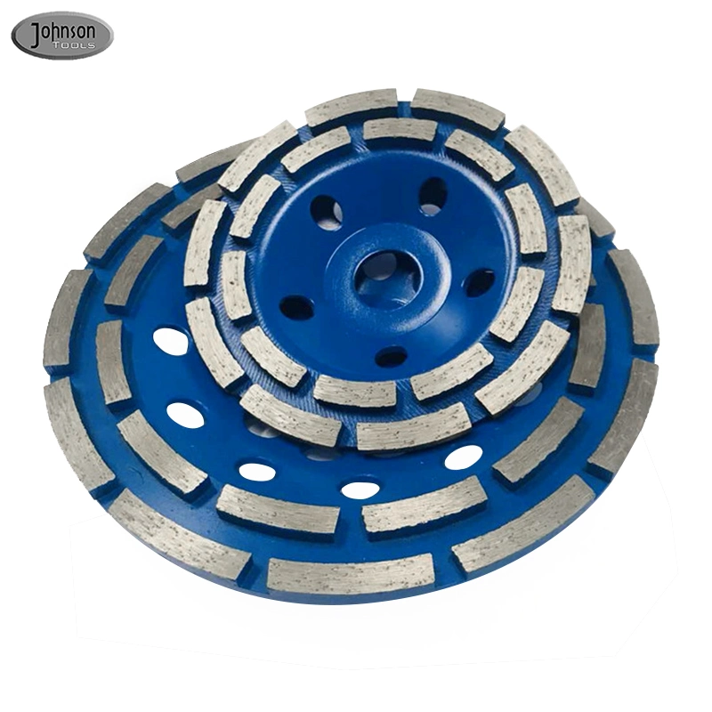 Good Feedback 125mm Diamond Double Row Grinding Cup Wheel for Concrete Stone