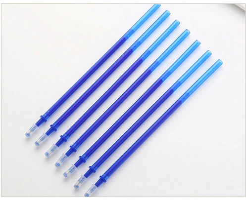 Heißer Verkauf Crystal Blue 0,5mm Heat Erasable Pen Nachfüllpack für Bürostudenten