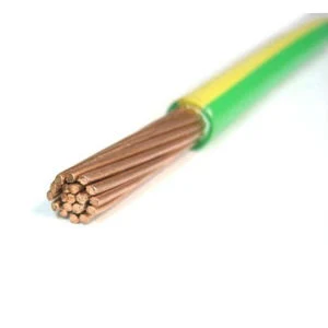 Revestido de PVC Thw Tw 6 AWG 4 AWG 2 AWG Fio do Prédio de cobre