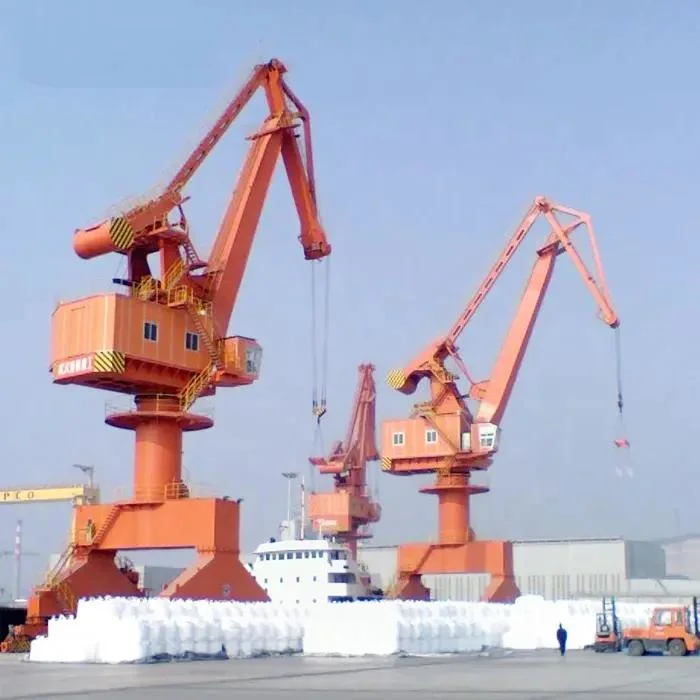 Rail Type 50 Ton Telescopic Slewing Floating Dock Container Portal Crane