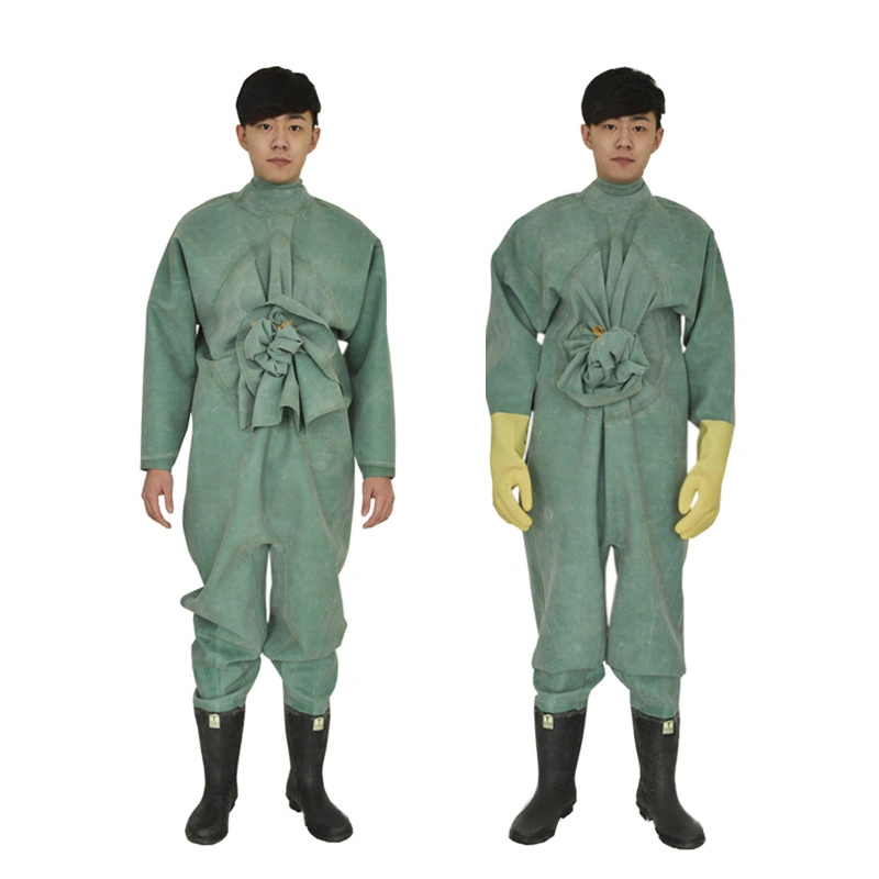 Factory Supply Yellow Rubber Full Body Rain Fishing Chest Waders