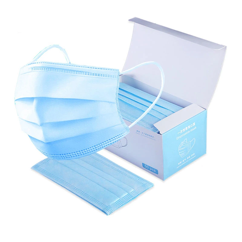 High quality/High cost performance Antiviral Non Woven 3 Ply Disposable Face Mask with Ear Loops