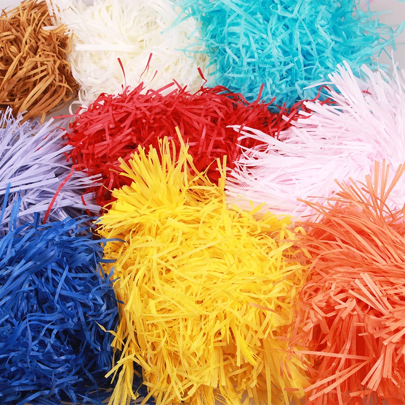 100g/Bag Decorative Colorful Shredded Paper for Filling Gift Box