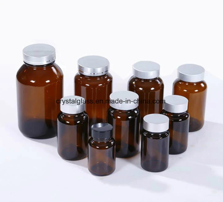 Oral Liquid Bottle Brown Glass Bottle Medicine Bottle Sample Cosmetic Glass Container 60/100/200/300ml