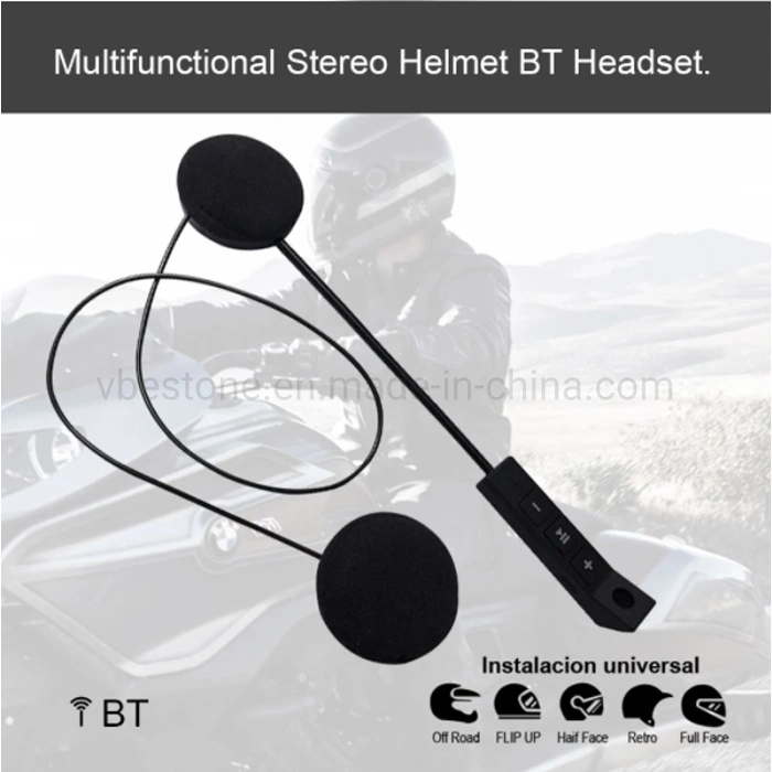 Bluetooth Headset for Motorcycle Helmet 5.2 Wireless Helmet Headset Headphones Hands Free Talking with Extermal Big Buttons