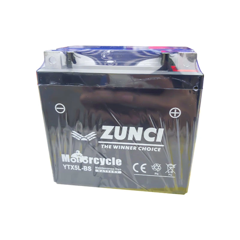 Hot Sale Custom Motorcycle Lead Acid Battery Zunci 12V Ytx5l Start Battery