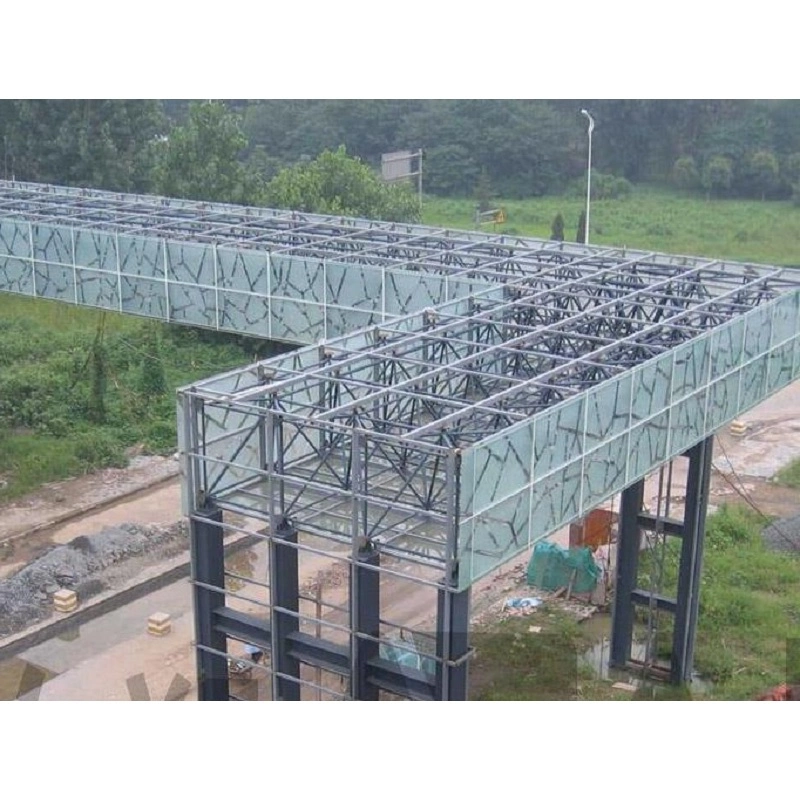 SB067 Warehouse Building Steel Galvanized Steel Sheet Truss