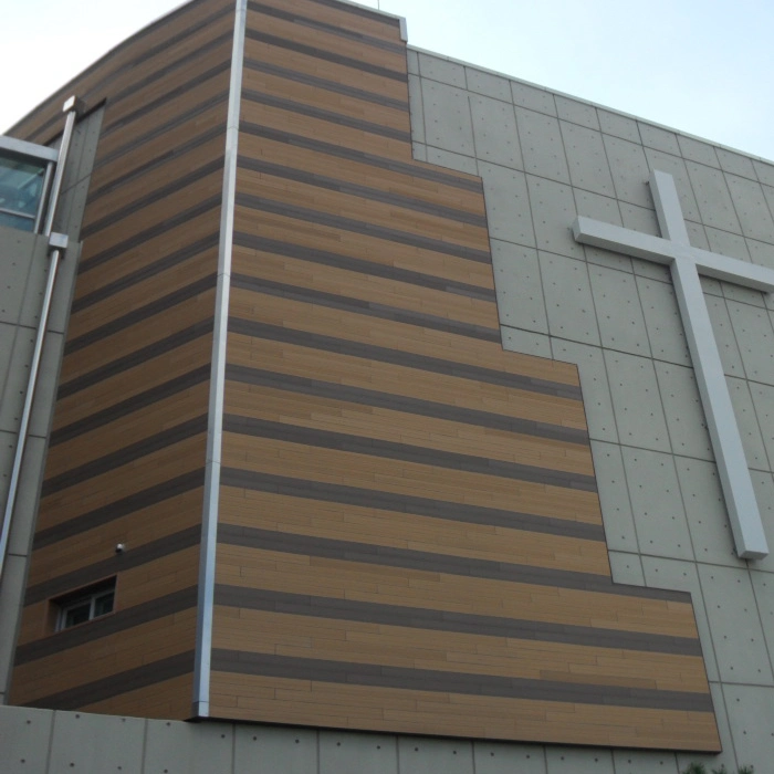 Co-Extrusion WPC Wall Panel UV Stable Waterproof Composite Wall Cladding