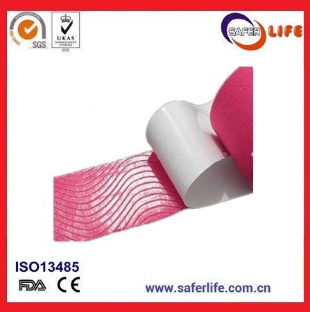 2019 Saferlife Hot Sale Color Elastic Cotton Kinesio Tape 5cm X 5m for Sports Muscle Therapy