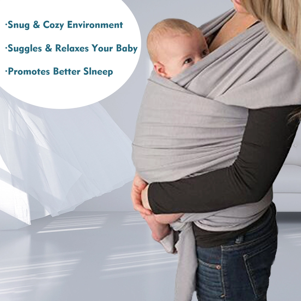 Hot Selling Breathable Natural Organic Cotton Baby Sling Carrier Wrap