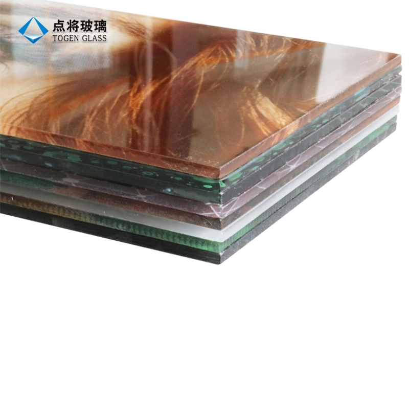 Togen Modern Design Decorative Tempered Digital Glass Printing