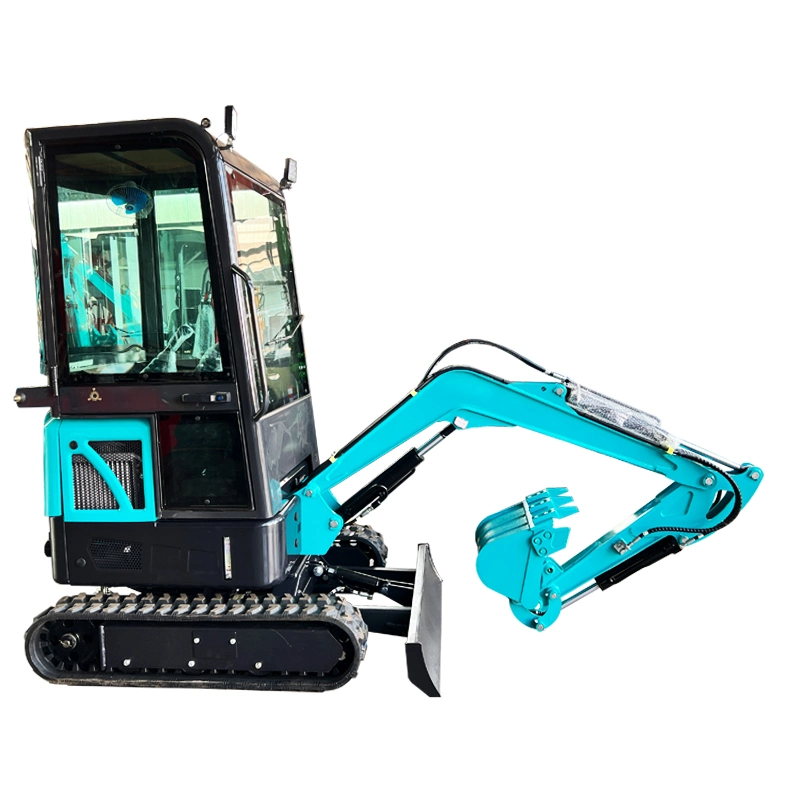 China Mini Digger Excavator with Cabin Sun-Proof Optional Attachments Bucket Auger Breaker for Sale