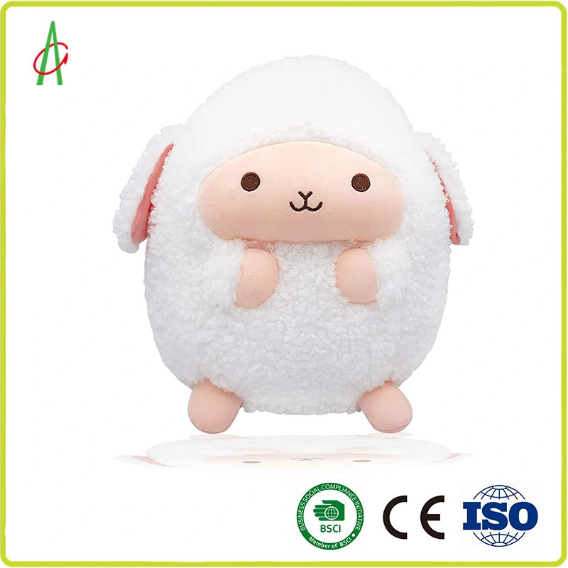 Cudly Soft Fat Silky Eiderdown algodón suave cute relleno Plush Dool Sheep almohadas de juguete