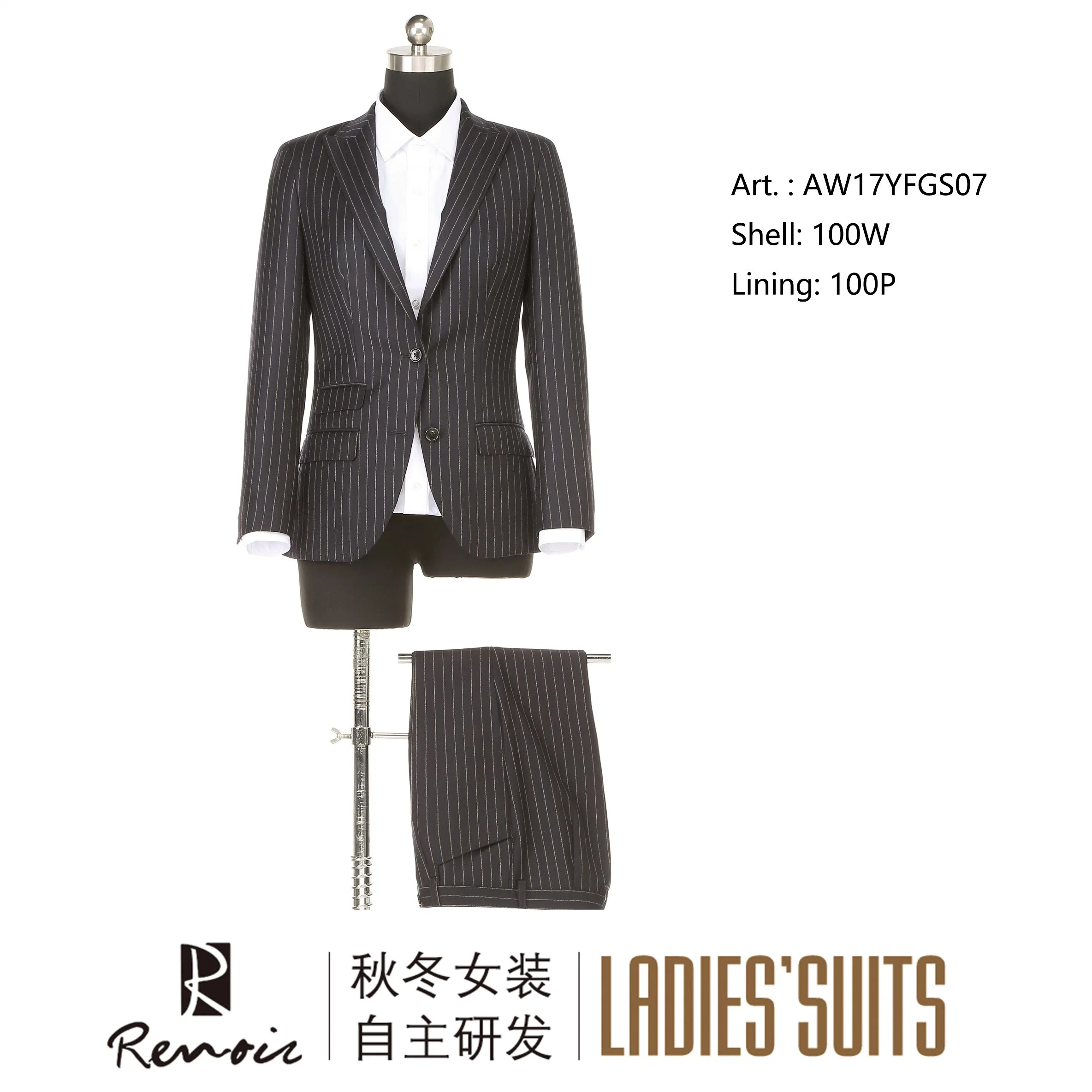 OEM 2 Piece Peak Lapel Women's Business Suit