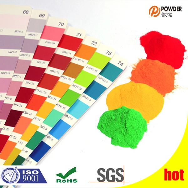 Metallic Farben Thermosetting Polyester Pulverbeschichtung RoHS ISO-Zertifikat