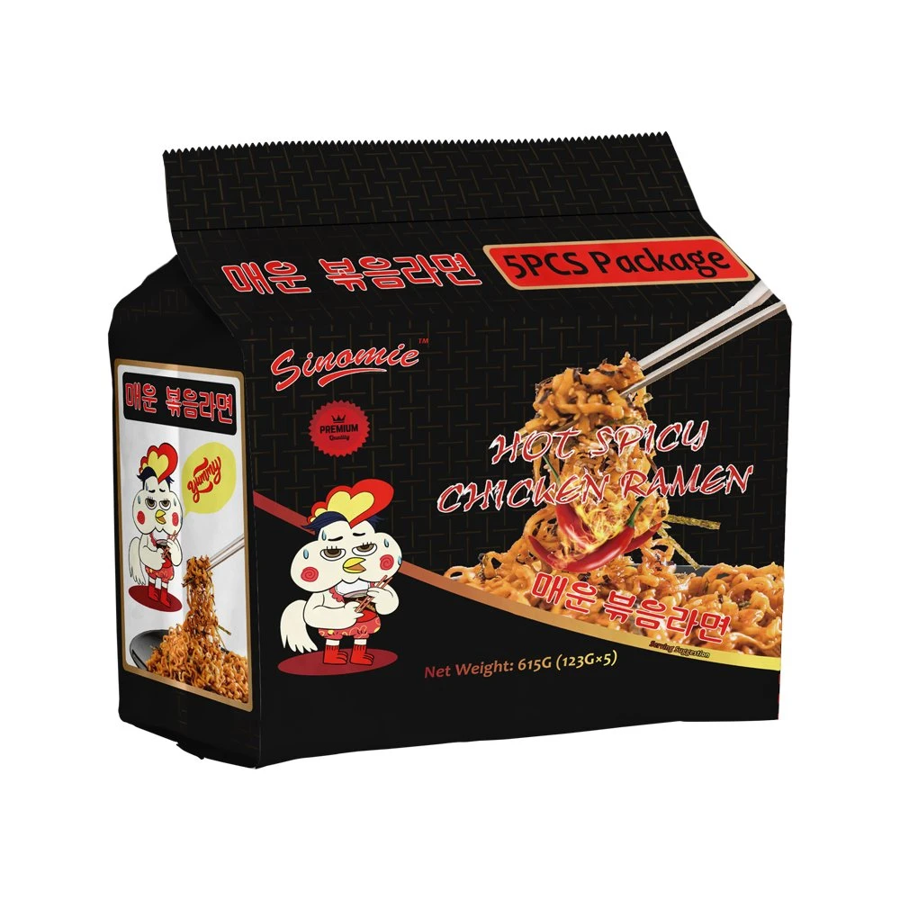 Venta caliente sabor picante de Corea Halal alimentos de 3 minutos el sabor de carne champiñones Tazón de fideos ramen Ramyun Shin