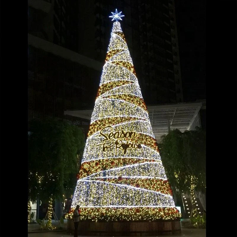 Christmas Decoration 3D Tree Motif Light for Outdoor Commercial Display