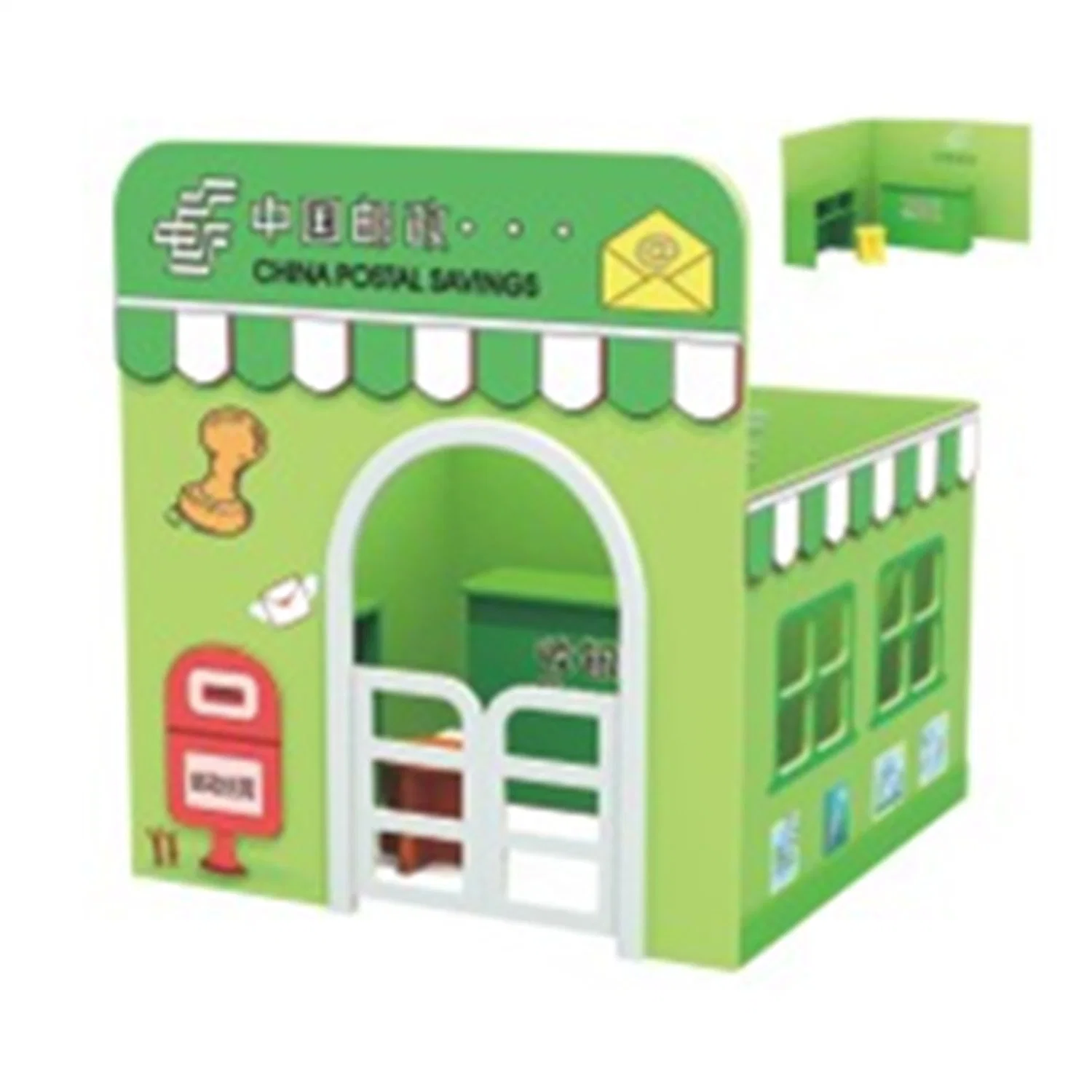 New Children&prime; S Play House Role Playing Wooden Educational Toy Fire Station