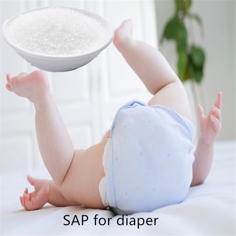 Moisture Retaining Sap Sodium Polyacrylate Super Absorbent Polymer for Baby Diaper