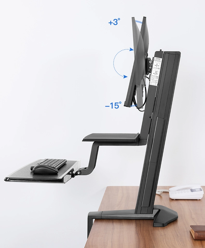 Nb L80 Aluminum Alloy Laptop Computer Desk Ergonomic Sit Stand Workstation