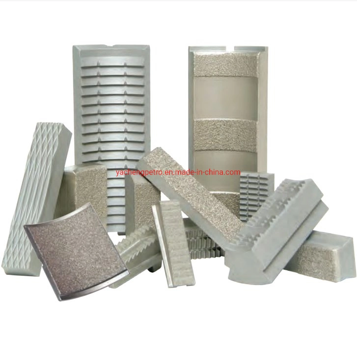 Grit Face Insert/Dies for Handling Tools Use with Corrosion Resistant Alloy (CRA) Tubulars