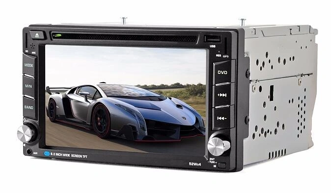 2 DIN Universal Car DVD Player with 6.2 Inch Screen GPS Navigation System