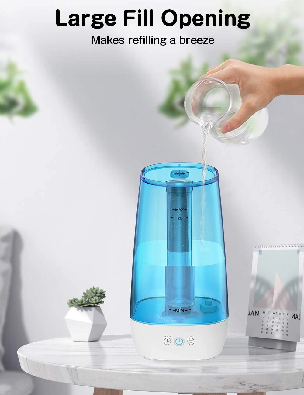 Bebé vapor frío relleno superior Sala de Cuidados Personales Difusor de humidificador para el uso de la Tos