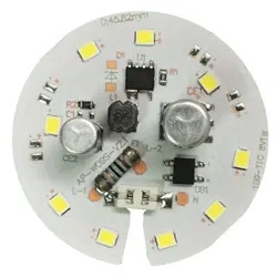 لوحة LED من الألومنيوم للمصباح SMD2835 بجهد كهربائي عريض مباشر من المصنع 85-265V فقاعة DOB 12 واط 18W DOB مصدر ضوء SKD